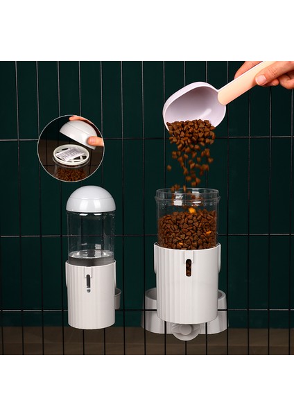 Beyaz Gıda Otomatik Evcil Hayvan Kaseleri Kafes Asılı Besleyici Pet Su Şişesi Gıda Konteyner Dağıtıcı Asılı Kase Yavru Kediler Tavşan Evcil Hayvan Besleme (Yurt Dışından) modelleri