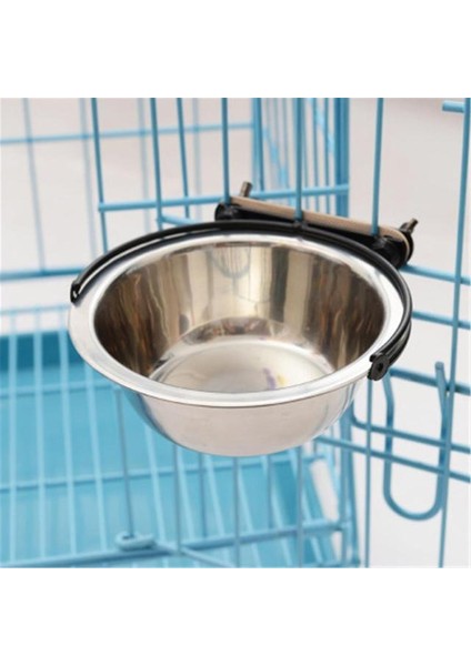 Resimde Görüldüğü Gibi L 22X7CM Hayvan Kasesi Asılabilir Sabit Köpek Kafesi Kaseleri Paslanmaz Çelik Köpek Kedi Asılı Kaseler Dayanıklı Köpek Yavrusu Besleyici Su Mama Kasesi (Yurt Dışından)