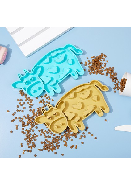 Mavi Pet Köpek Kase Tpr Anti Choke Köpek Besleme Yiyecek Kaseleri Yavru Yavaş Yeme Köpekler Kaseler Besleyici Bulaşık Obeziteyi Önlemek Evcil Hayvan Kaseleri Malzemeleri (Yurt Dışından)