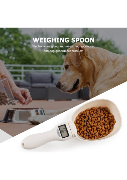 Beyaz Pet Gıda Tartı Kaşık Ölçeği Elektronik Ölçme Aracı Köpek Kedi Besleme Kase Ölçme Kaşığı Mutfak Terazisi LCD Dijital Ekran (Yurt Dışından) indirimleri