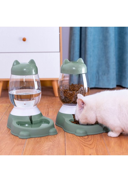 Besleyici-Mavi Otomatik Evcil Hayvan Kaseleri Besleyici Köpek Su Şişesi Gıda Kabı Dağıtıcı Kase Yavru Kediler Için Tavşan Evcil Hayvan Besleme Ürünü (Yurt Dışından) modelleri