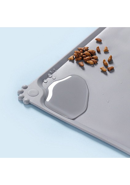 Gy Pet Kedi Kase Mama Mat Yüksek Dudaklı Silikon Yapışmaz Su Geçirmez Köpek Maması Besleme Pedi Yavru Besleyici Tepsi Su Yastığı Placemat (Yurt Dışından) modelleri