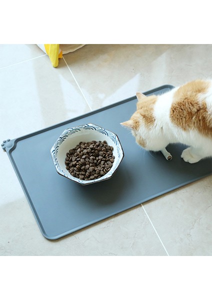 Gy Pet Kedi Kase Mama Mat Yüksek Dudaklı Silikon Yapışmaz Su Geçirmez Köpek Maması Besleme Pedi Yavru Besleyici Tepsi Su Yastığı Placemat (Yurt Dışından) indirimleri