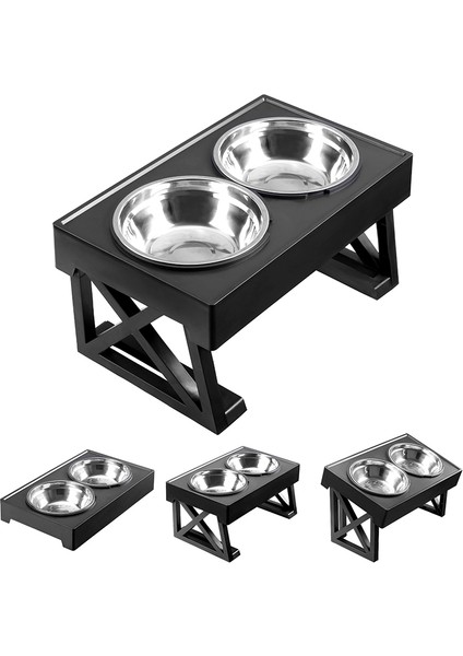 B Tarzı Kase Yükseltilmiş Köpek Kaseleri Orta Büyük Köpekler Için Ayarlanabilir Köpek Besleyici Pet Servikal Omurgayı Koruyun Köpek Mama Kasesi Yükseltilmiş Hayvan Mama Kabı Standı (Yurt Dışından)