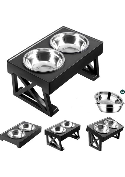 B Tarzı Kase Yükseltilmiş Köpek Kaseleri Orta Büyük Köpekler Için Ayarlanabilir Köpek Besleyici Pet Servikal Omurgayı Koruyun Köpek Mama Kasesi Yükseltilmiş Hayvan Mama Kabı Standı (Yurt Dışından) fiyatları