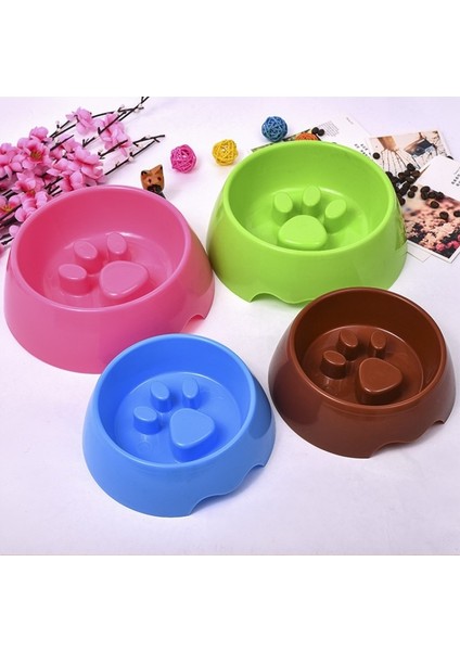 Yeşil M Kahverengi Mavi Yeşil Pembe Standlı Köpek Kasesi Ayak Izi Pet Yavaş Besleyici Anti Choke Kaseler Plastik Köpek Aksesuarları Küçük Büyük Boy (Yurt Dışından) fiyatları