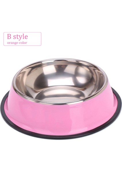 Pembe Xl Paslanmaz Çelik Pet Köpek Kase Kaymaz Kedi Köpek Besleyici Çapı 11-22 cm Köpekler Için Kase Küçük Orta Büyük Köpek Besleyici Içenler (Yurt Dışından)