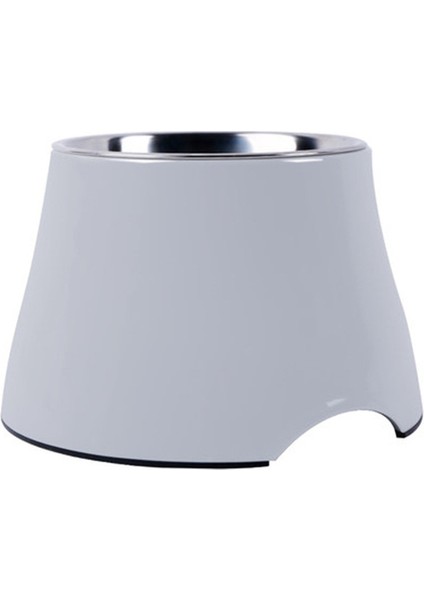 Gri S 12X8.5X16 cm Ulmpp Köpek Kasesi Paslanmaz Çelik Yükseltilmiş Düz Renk Pet Besleme Besleyici Köpek Içecek Su Maması Yükseltme Tabağı Köpek Malzemeleri Evcil Hayvan Ürünleri (Yurt Dışından)