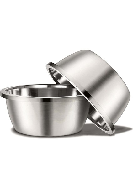 30CM Paslanmaz Çelik Köpek ve Kedi Kaseleri Ağır Hizmet Tipi Yedek Besleyici Kase Metal Yiyecek ve Su Tabakları 7.8/9.4/11/11.8 Inç (Yurt Dışından) fiyatları