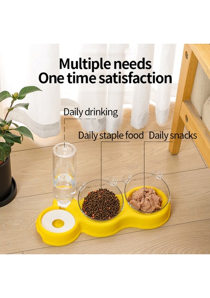 Köpek Kase Otomatik Suluk Kedi Mama Kasesi Anti Kayma Çift Kase Temizlemesi Kolay Evcil Hayvan Malzemeleri Kedi Malzemeleri Evcil Hayvan Mama Kabı Kedi Kase (Yurt Dışından) fiyatları