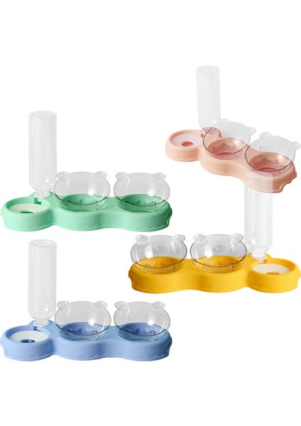 Köpek Kase Otomatik Suluk Kedi Mama Kasesi Anti Kayma Çift Kase Temizlemesi Kolay Evcil Hayvan Malzemeleri Kedi Malzemeleri Evcil Hayvan Mama Kabı Kedi Kase (Yurt Dışından) fırsatları