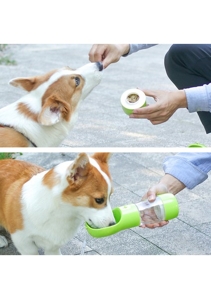 Beyaz Köpek Su Şişesi Taşınabilir Pet Içme Suyu Besleyici Kase Köpek Kedi Maması Besleme Yavru Köpek Kedi Açık Yürüyüş Seyahat Malzemeleri (Yurt Dışından) fırsatları