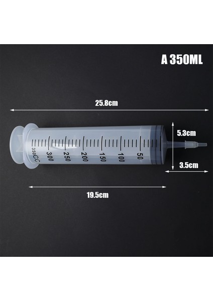 B 350/550ML Plastik Şırınga Büyük Kapasiteli Şırınga Şeffaf Yeniden Kullanılabilir Steril Ölçüm Enjeksiyon Şırıngası Besin Hidroponik (Yurt Dışından) fiyatları