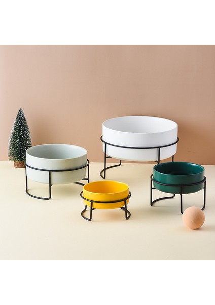 2 Beyaz ve Stand 300ML 1800ML Köpek Maması Su Kaseleri Standı ile Kedi Seramik Yeme Içme Besleyiciler Pet Nordic Büyük Kapasiteli Yükseltilmiş Besleme Malzemeleri (Yurt Dışından) fiyatları