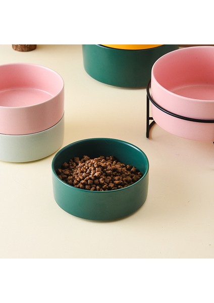 2 Beyaz ve Stand 300ML 1800ML Köpek Maması Su Kaseleri Standı ile Kedi Seramik Yeme Içme Besleyiciler Pet Nordic Büyük Kapasiteli Yükseltilmiş Besleme Malzemeleri (Yurt Dışından) indirimleri