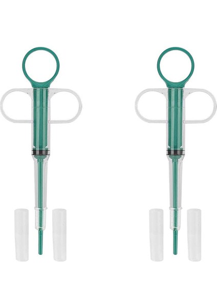 2pcs Yeşil Pet Kedi Hap Atıcı Hap Dağıtıcı Köpek Piller Pet Tablet Şırınga Itici Küçük Hayvanlar Besleme Için Yumuşak Uçlu Pet Ilaç Besleyici (Yurt Dışından) modelleri