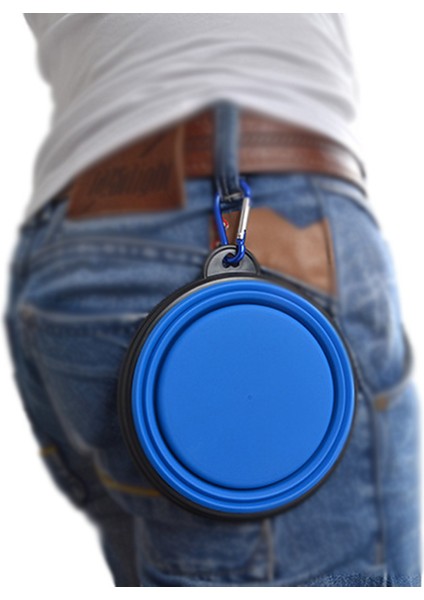 Sarı 1000 ml 350/1000 ml Büyük Katlanabilir Köpek Pet Katlanır Silikon Kase Açık Seyahat Taşınabilir Köpek Maması Kabı Besleyici Bulaşık Kase (Yurt Dışından) modelleri