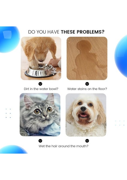 Mavi 1000ML Köpek Kase Köpek Içme Suyu Kase Pet Yavaş Su Besleyici Kedi Büyük Köpek Dağıtıcı Yüzen Waterer Hiçbir Dökülme Anti-Taşma (Yurt Dışından) indirimleri