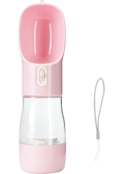 Bir 258ML Pembe Taşınabilir Pet Su Sebili Besleyici Köpek Su Şişesi Kedi Suluk Büyük Küçük Köpek Kedi Seyahat Köpek Yürüyüş Ev Hayvanı Ürünü (Yurt Dışından)