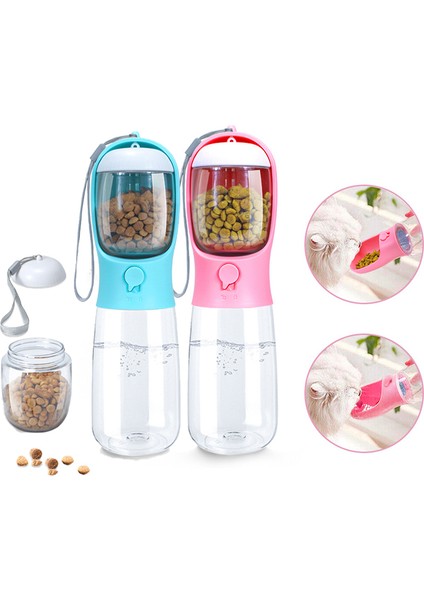 550ML Eklemek 100G Mavi Taşınabilir Pet Su Sebili Besleyici Köpek Su Şişesi Kedi Suluk Büyük Küçük Köpek Kedi Seyahat Köpek Yürüyüş Ev Hayvanı Ürünü Için (Yurt Dışından)
