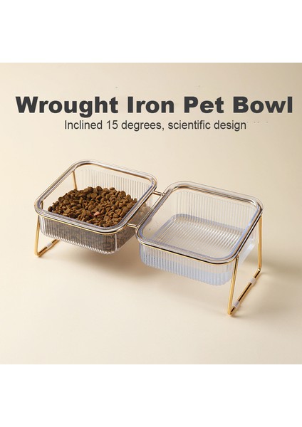 Çift Kase Kaymaz Evcil Hayvan Kaseleri Kediler Için Mama Kedi Su Kasesi Çift Kedi Kase Köpek Kase Evcil Hayvan Besleme Kedi Köpekler Besleyici Koruma Servikal Chien (Yurt Dışından) fırsatları