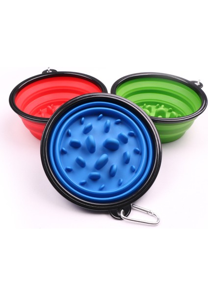 Siyah 350 ml Yeni Pet Köpek Yavaş Yemek Kasesi Açık Taşınabilir Boğulma Önleyici Goldable Besleyici Yavru Kedi Kaymaz Evcil Hayvan Malzemeleri 1l Seyahat Küçük Köpekler (Yurt Dışından) indirimleri