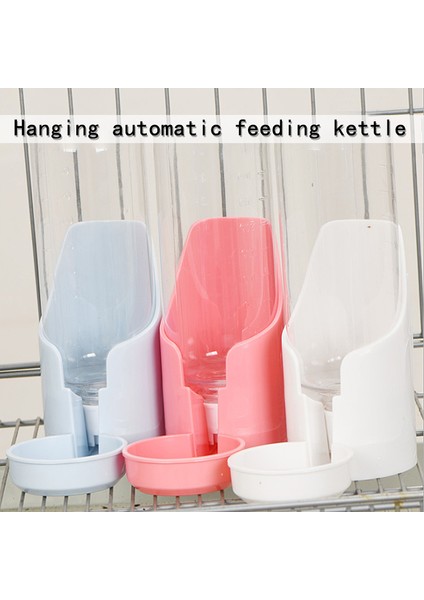 Pembe 500 ml Otomatik Içme Çeşmesi Asılı Kafes Besleyici Konteyner Depolama Köpek Kedi Kase Şişe Sökmeye Besleyici Evcil Hayvanlar Için Pet Malzemeleri (Yurt Dışından) fiyatları