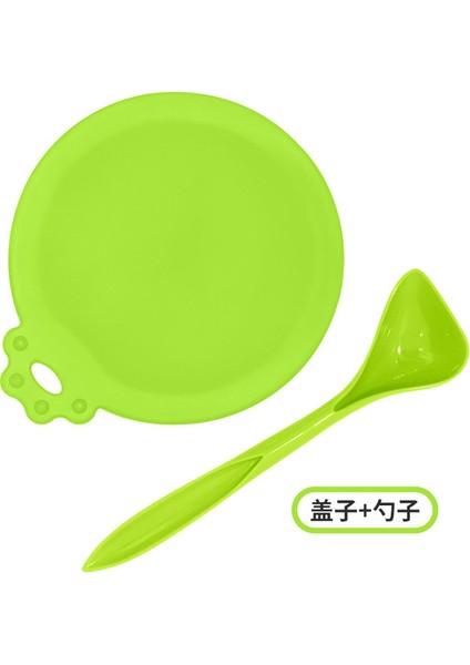 Çim Yeşil Kaşık Yeniden Kullanılabilir 3 In 1 Pet Gıda Kutusu Silikon Kapak Köpekler Kediler Depolama Teneke Kapak Kapağı Mühür Kapak Evcil Hayvan Malzemeleri Uygun 9 Cm/8 Cm/7 cm (Yurt Dışından) fiyatları