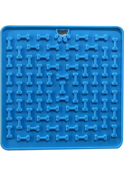 Gri Silikon Yalama Pedi Pet Köpek Yalama Pedi Banyo Fıstık Ezmesi Yavaş Yeme Yalama Besleyici Kediler Lickmat Besleme Köpek Yalama Mat (Yurt Dışından) fırsatları