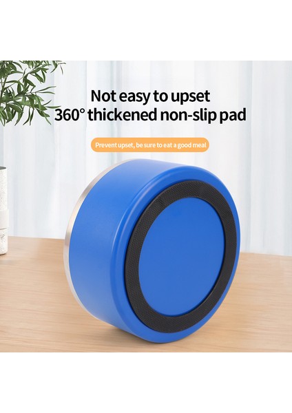 Mavi 64 Ons Paslanmaz Çelik Yuvarlak Köpek Kasesi Kedi Kase Çift Vakum Besleme Hayvan Mama Kabı Büyük Kapasiteli Köpek Maması Kasesi (Yurt Dışından) modelleri