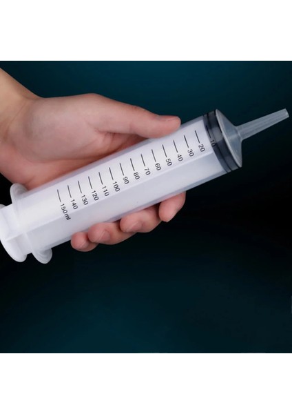 150 ml Yeniden Kullanılabilir Plastik Şırınga Besleyici Temizleme Douche Lavman Besin Steril Sağlık Ölçüm Şırınga Araçları Kedi Köpek Evcil Hayvan Malzemeleri Için (Yurt Dışından)