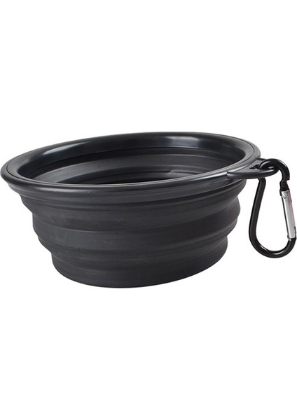 Siyah 1000 ml Köpek Kaseleri Pet Katlanır Kase Yiyecek Kasesi Geri Çekilebilir Taşınabilir Kedi Maması Kase Silikon Köpek Maması Kabı Evcil Hayvan Mama Kabı Köpek Aksesuarları (Yurt Dışından)