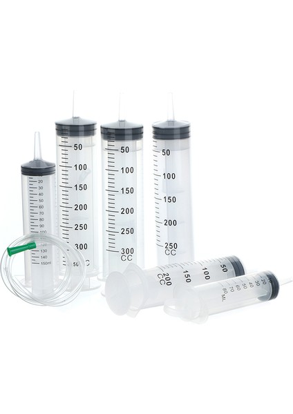 1 Takım 1pc 3-350ML Plastik Şırınga Büyük Kapasiteli Şırınga Şeffaf Yeniden Kullanılabilir Steril Ölçüm Enjeksiyon Şırıngası Besin Hidroponik (Yurt Dışından) modelleri