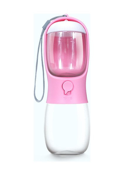 300ML Eklemek 100G Pembe Taşınabilir Pet Su Sebili Besleyici Köpek Su Şişesi Kedi Suluk Büyük Küçük Köpek Kedi Seyahat Köpek Yürüyüş Ev Hayvanı Ürünü (Yurt Dışından)