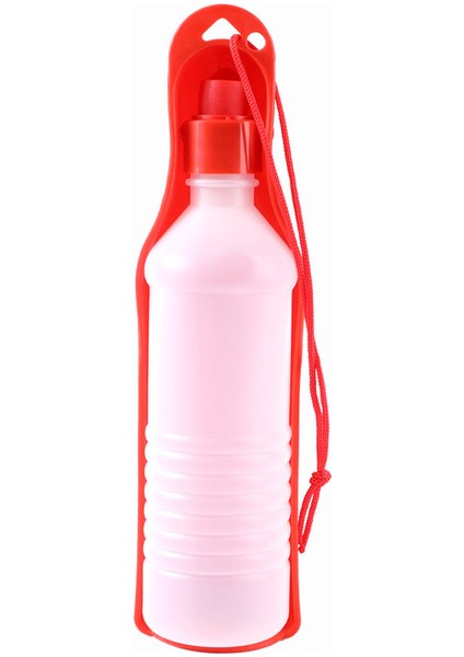 250ML-KIRMIZI 680ML Taşınabilir Pet Köpek Su Şişesi Yumuşak Silikon Yaprak Tasarım Seyahat Köpek Kase Yavru Kedi Içme Açık Pet Su Sebili (Yurt Dışından)