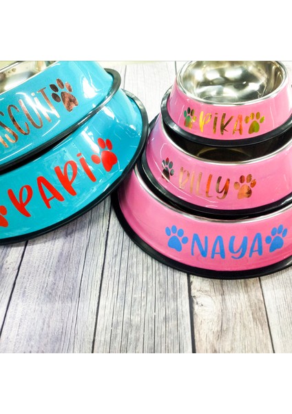 Mavi Xs 15 cm Kişiselleştirilmiş Paslanmaz Çelik Köpek Kase Özel Ad Pet Gıda Besleme Yemekleri Kaymaz Köpek Besleyici Kase Köpek Için Adı Hediye ile (Yurt Dışından) modelleri
