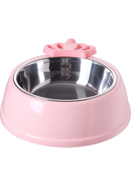 Pembe Çelik 3 18.8X15X5.5CM 3 Stil Sevimli Köpek ve Kedi Kase Karikatür Yay Kemik ve Taç Küçük Kedi Macun Malzemeleri Için Pet Besleyici Paslanmaz Çelik Gıda Kasesi (Yurt Dışından)