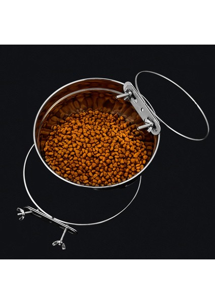 850 ml Paslanmaz Çelik Evcil Hayvan Yiyecek Kasesi 10-20 cm Sıradan Kafes Asılı Köpek Havzası Besleyici Büyük Kapasiteli Sabit Metal Besleme Kasesi (Yurt Dışından) indirimleri