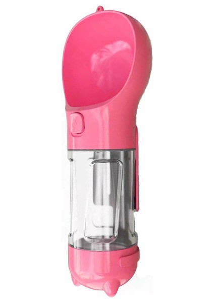 Pembe 300 ml Temel Taşınabilir Pet Su Şişesi Sızdırmaz Geri Dönüşümlü Köpek Kantin Gıda Depolama Dağıtıcı Kaka Torbası Kürek 300/500 ml Açık Su Kasesi (Yurt Dışından)