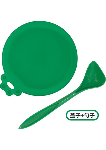 Koyu Yeşil Kaşık Yeniden Kullanılabilir 3 In 1 Pet Gıda Kutusu Silikon Kapak Köpekler Kediler Depolama Teneke Kapak Kapağı Mühür Kapak Evcil Hayvan Malzemeleri Uygun 9 Cm/8 Cm/7 cm (Yurt Dışından)