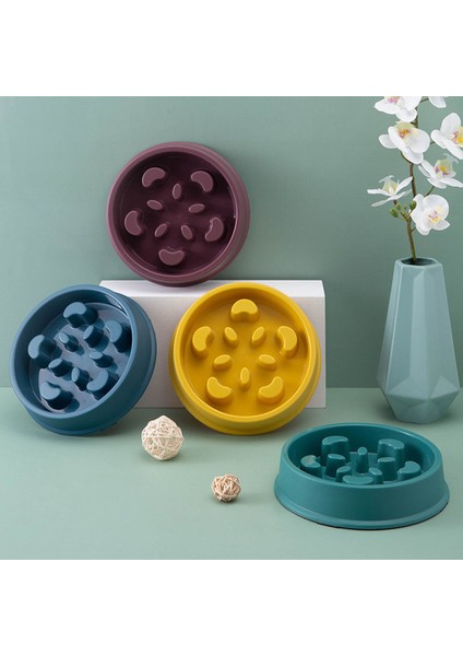 Sky Blue Pet Yavaş Yemek Kasesi Küçük Köpek Boğulmaz Kase Kaymaz Yavaş Mama Besleyici Köpek Pirinç Kase Kediler ve Köpekler Için Evcil Hayvan Malzemeleri Mevcuttur (Yurt Dışından) indirimleri