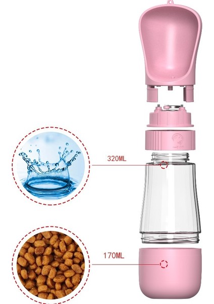 Mavi 510 ml Taşınabilir Köpek Su Şişesi Küçük Büyük Köpek Kedi Içme Besleyici Kase Açık Yürüyüş Köpek Pet Seyahat Su Konteyneri Malzemeleri (Yurt Dışından) fırsatları