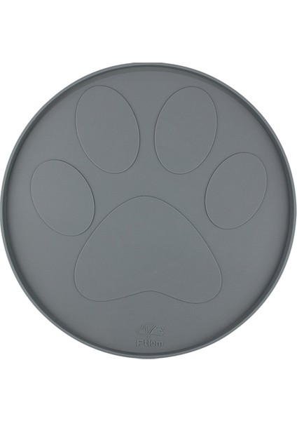 Gri 28X28 cm Pet Placemat Kedi Maması Mat Köpek Kase Ped Evcil Hayvan Besleme Matı Yiyecek ve Su Dökülmelerini Önlemek Evcil Hayvan Malzemeleri Silikon Temizlemesi Kolay (Yurt Dışından)