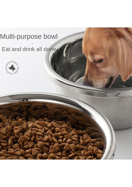 22CM Büyük Paslanmaz Çelik Köpek Kasesi Metal Premium Kase Evcil Hayvanlar Için Sağlam ve Dayanıklı Kalın Pürüzsüz Metal Yiyecek ve Su Tabakları (Yurt Dışından) modelleri