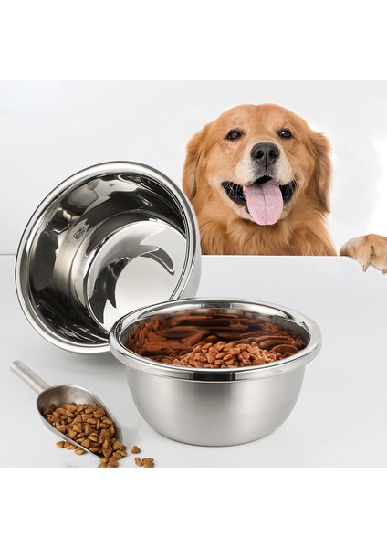 22CM Büyük Paslanmaz Çelik Köpek Kasesi Metal Premium Kase Evcil Hayvanlar Için Sağlam ve Dayanıklı Kalın Pürüzsüz Metal Yiyecek ve Su Tabakları (Yurt Dışından) fırsatları
