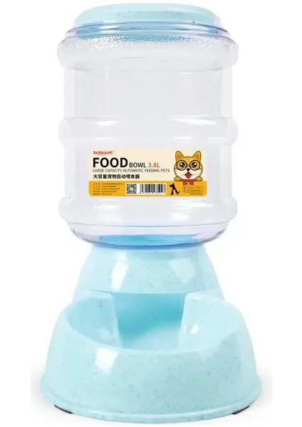 Gıda-Mavi 3.8l Köpek Otomatik Besleyiciler Plastik Su Şişesi Kedi Kase Besleme ve Içme Köpek Su Sebili Pet Besleme Kase Evcil Hayvan Malzemeleri (Yurt Dışından)