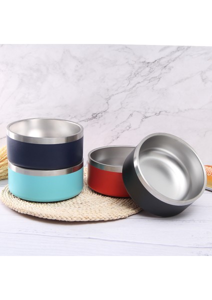 Lacivert 64OZ 32OZ 64OZ Çift Duvar Kaymaz Paslanmaz Çelik Pet Köpek Maması Besleyici Su Kasesi Orta Büyük Evcil Hayvanlar Için Köpek Kase (Yurt Dışından) fiyatları