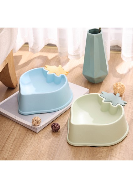 Stil 2 Şeftali Şekli Hayvan Mama Kabı Karikatür Köpek Sofra Kaymaz Evcil Hayvan Besleyici Plastik Tek Kaseler Kedi Köpek Su Maması Köpek Kase Besleme Tabağı (Yurt Dışından) fırsatları