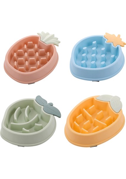 Ananas Mavi Pet Büyük Köpek Besleme Kaseleri Yeme Besleyici Bulaşık Obeziteyi Önlemek Pet Köpekler Malzemeleri Kaymaz Yavaş Yavaş Yiyecek Kasesi Kaymaz YJ036 (Yurt Dışından) fırsatları