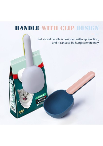 Koyu Mavi ve Pembe Çok Fonksiyonlu Taşınabilir Pet Kedi Köpek Maması Kürek Kepçe Besleme Kaşığı Sızdırmazlık Çanta Klipsi ile Pet Besleyiciler Pet Köpek Yavrusu Malzemeleri (Yurt Dışından) fiyatları